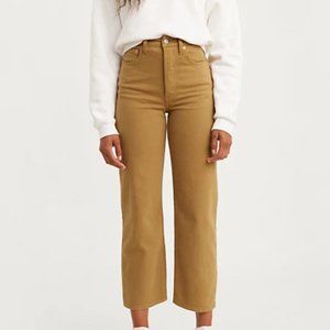 Levi's Ribcage Straight, Mustard, Size 25